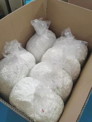 비 우븐 면 마스크 탄력 있는 돌기부 루프 3.5 밀리미터 3 밀리미터 검은 라운드 고무줄 문자열 소프트