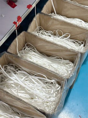 컬러 가면을 위한 25 MTR 3MM 하얀 귀걸이 고무줄 로프