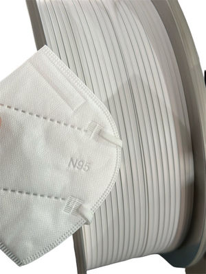 N95 면 마스크를 위한 5 밀리미터 이중 코어 구부릴 수 있는 금속 코 스트립 브리지
